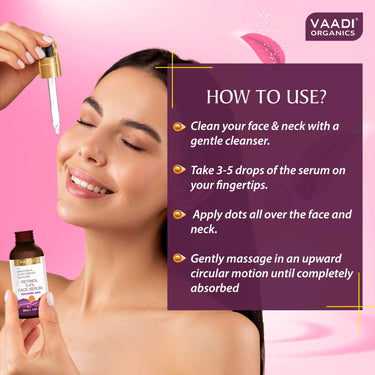 Vaadi Herbals Retinol 0.4% Face Serum With 1% Baluchiol & Plant Derived Squalane